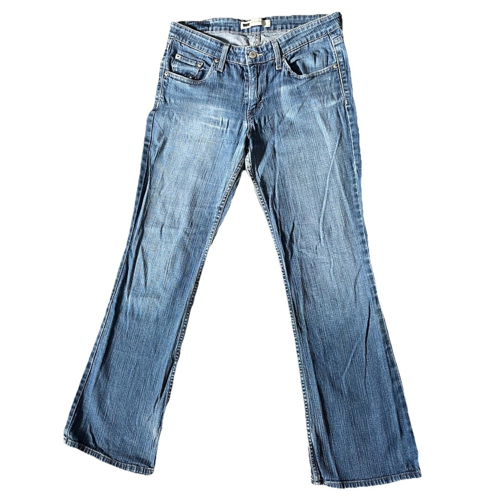 Levi's 518 Jeans Womens Sz 9S Superlow Boot Cut Light Wash Actual‎ Fit (30x27.5)